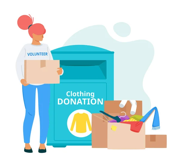 Donation bins illustration